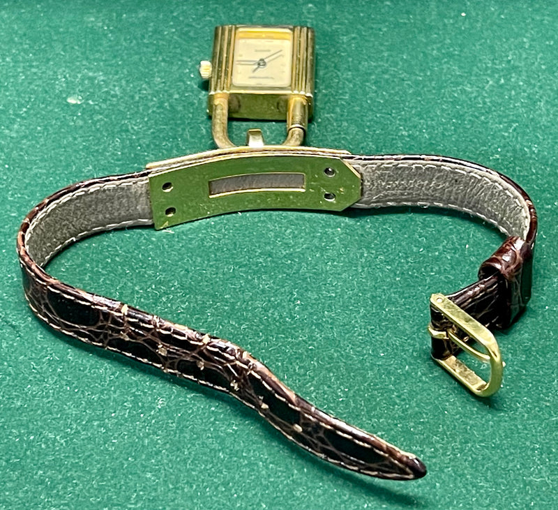 Very Unusual Vernier Wristwatch Gold Tone Case Quartz Movement - $3K APR w/ COA! APR57