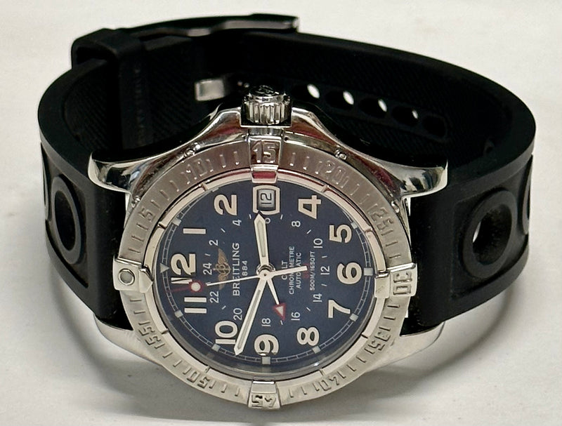 BREITLING Chronometre Unisex Automatic Stainless Steel Wristwatch-10K APR w/ COA APR57