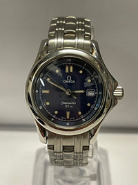 OMEGA Seamaster Date Blue Sapphire Tone Dial Rare Ladies Watch - $6K APR w/ COA! APR 57