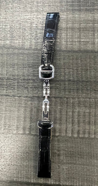 Cartier Roadster Black Padded Leather Watch Strap -$1k VALUE w/ CoA ! APR57