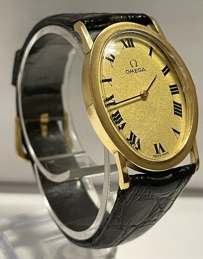 OMEGA Unique & Beautiful Solid Gold Oval Case Unisex Watch - $15K APR w/ COA!!!! APR 57