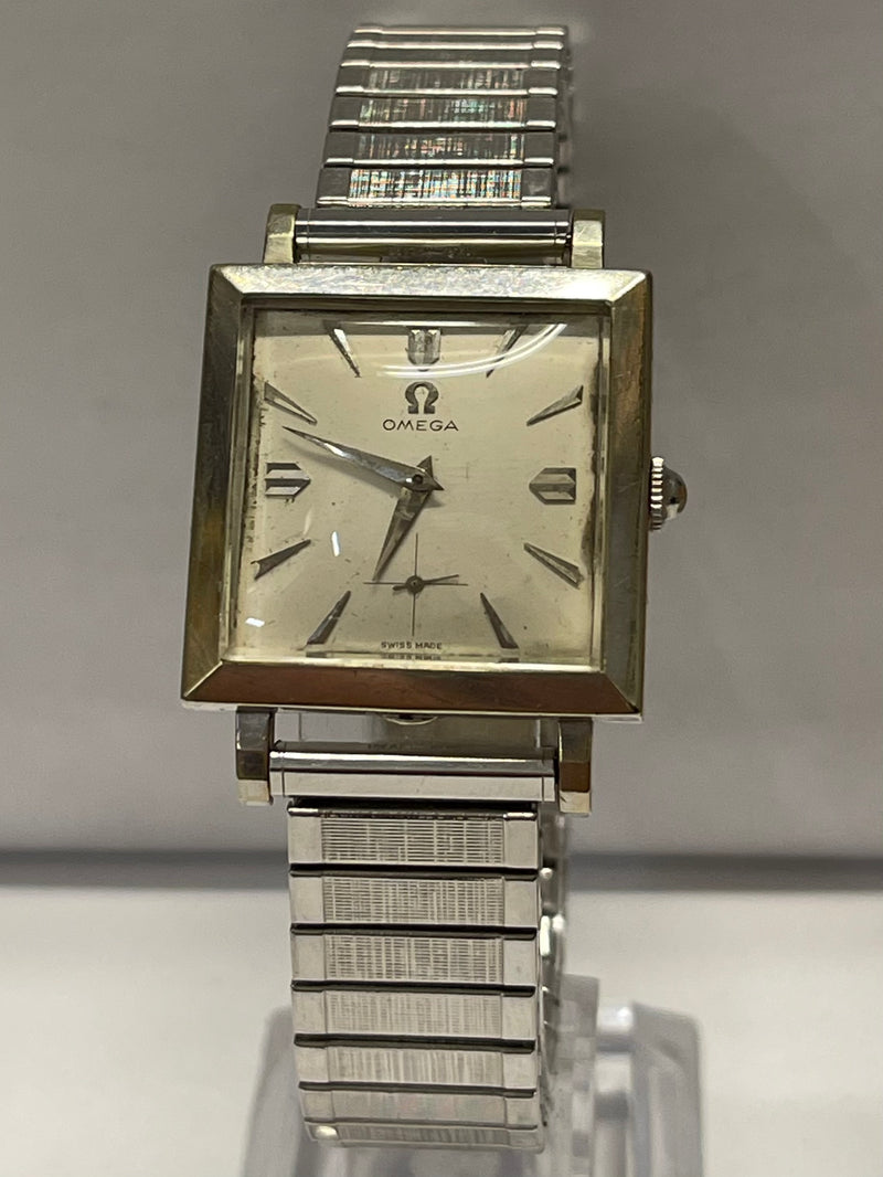 OMEGA Beautiful White Gold w/Square Case Vintage Men's Watch - $10K AP