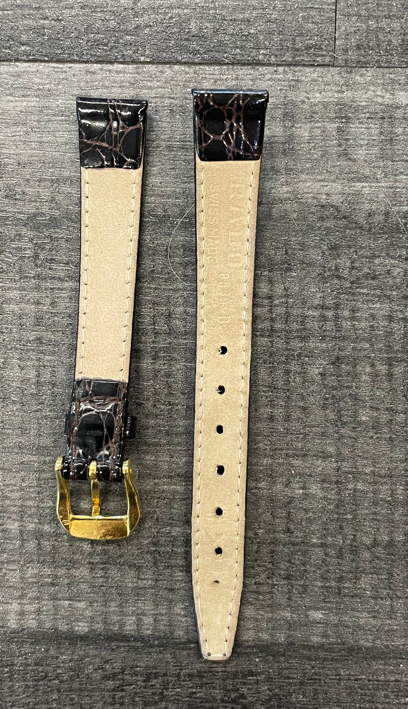 RADO Dark Brown Shinny Stitched Crocodile Watch Strap -$700.00 APR w/ CoA! APR57