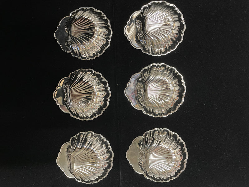 Gorham set of 6 Seashell, sterling silver, Vintage 1932 - $4K APR w/ CoA! APR57