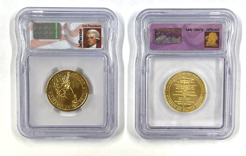 2007 President & Sponse 2-Coin Set MS70 and MS67 (ICG) - $5K APR w/ COA APR57