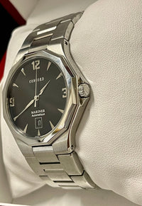 CONCORD Mariner Jumbo SS Men's Wrist Watch w/ Date Feature - $10K APR w/ COA! APR57