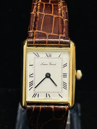 LUCIEN PICCARD 1940'S VINTAGE SOLID YELLOW GOLD UNISEX WATCH - $8K APR w/ COA!