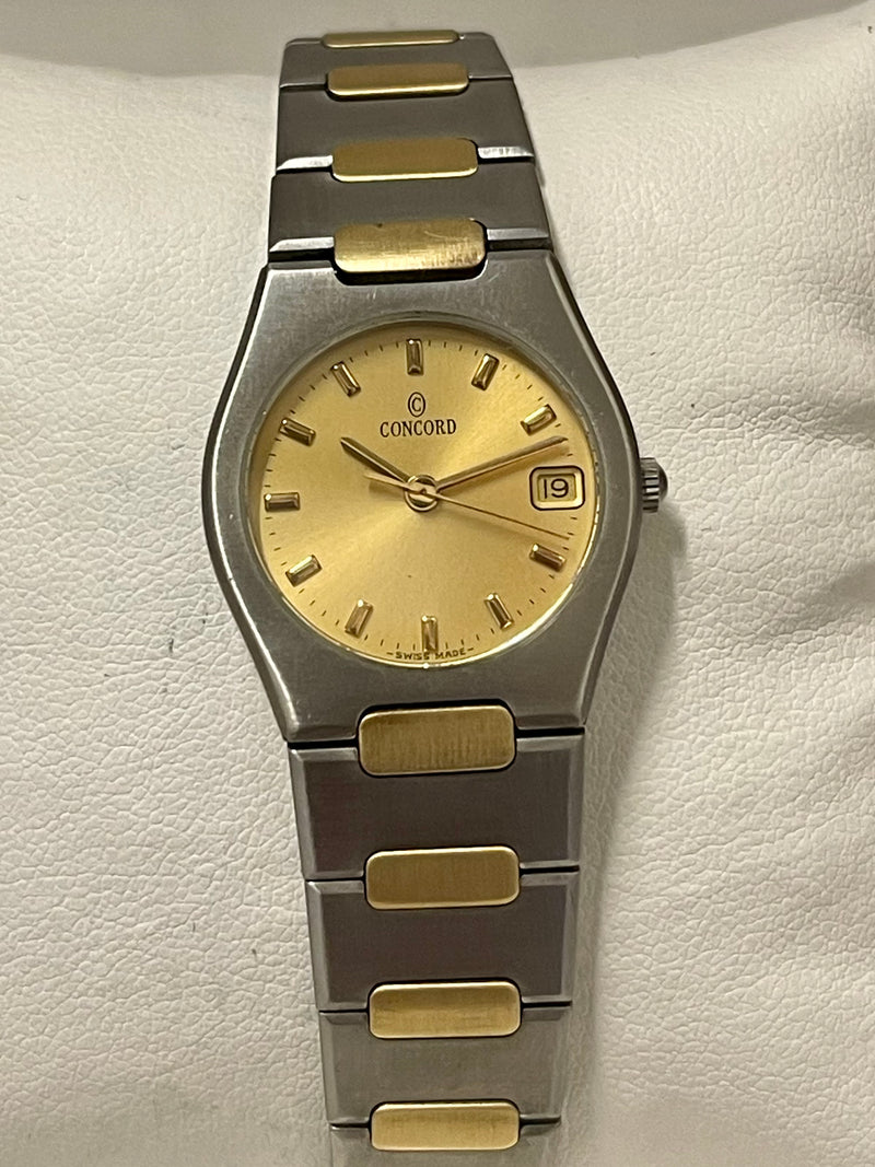 Concord Beautiful Solid YG & SS Ladies Wristwatch w/Date Feature- $15K APR w/COA APR57