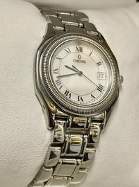 Concord Unique & Rare SS Quartz Date Feature Men's Wrist Watch - $8K APR w/ COA! APR57