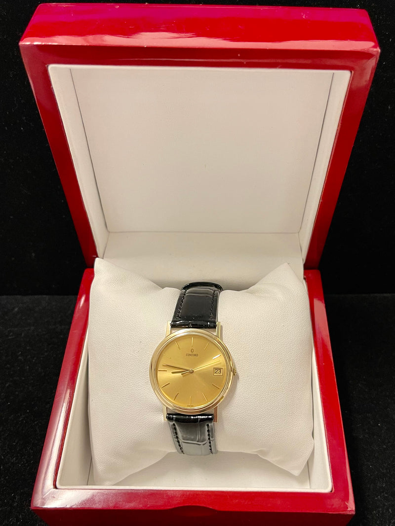 Concord Stunningly Designed Solid YG Quartz Men's Wrist Watch - $13K APR w/ COA! APR 57