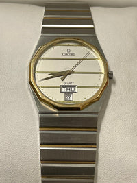 Concord Mariner 2 Tone Date/Day Feature SS & 18K YG Men's Watch - $8K APR w/COA! APR 57