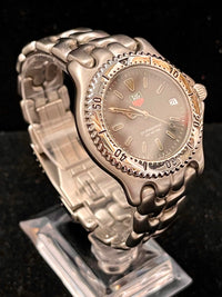 TAG HEUER SEL PROFESSIONAL Men's Wristwatch w/ Diving Bezel & Aged Platinum-Style Dial - $3K APR Value w/ CoA! APR 57