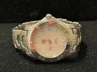 Tag Heuer Link SS Date Feature Men's Wrist Watch w/ 11 Diamonds - $8K APR w/ COA APR 57
