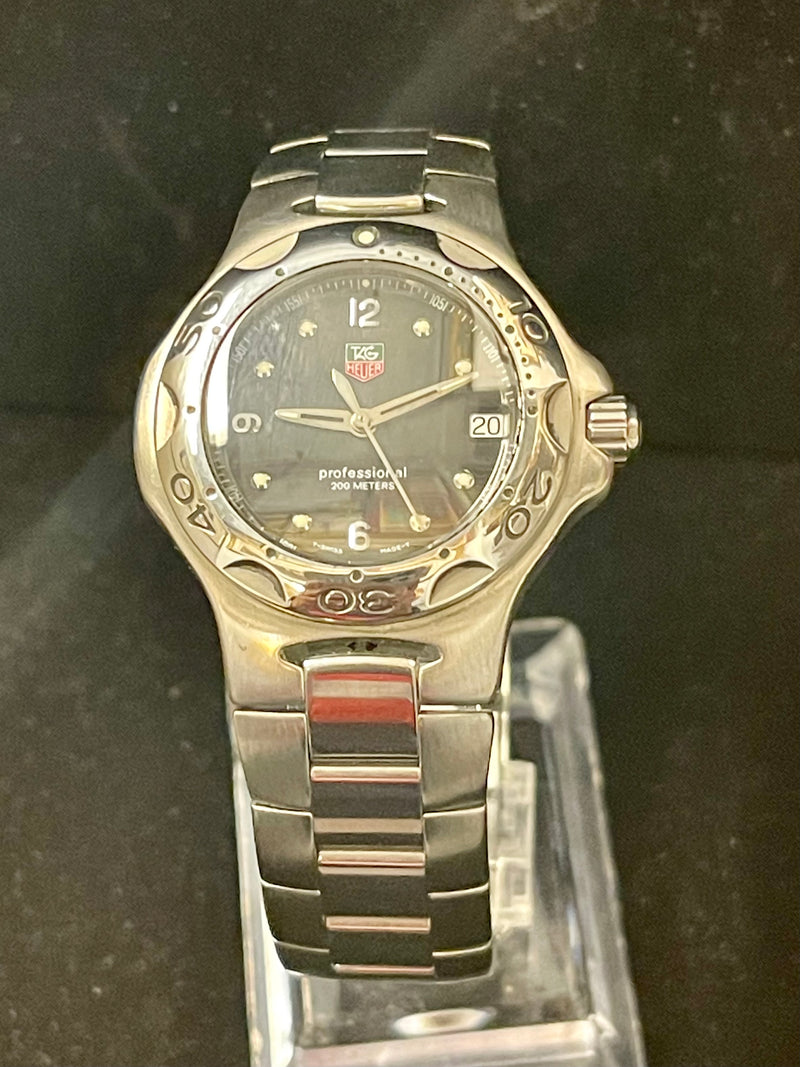 Tag Heuer Professional Sport Rare Blue Dial SS Men's Wrist Watch - $6K APR w/COA APR 57