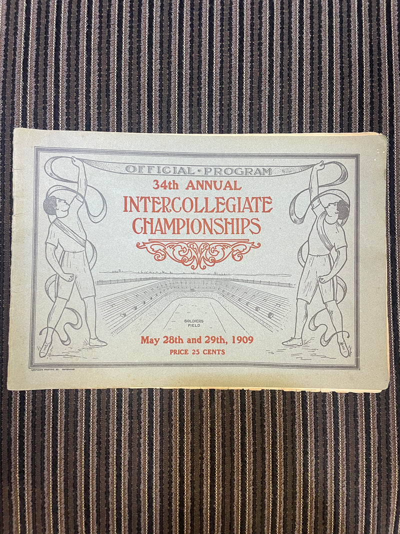 1909 34TH ANNUAL INTERCOLLEGIATE COLLEGE CHAMPIONSHIPS PROGRAM - $3K APR w CoA APR57