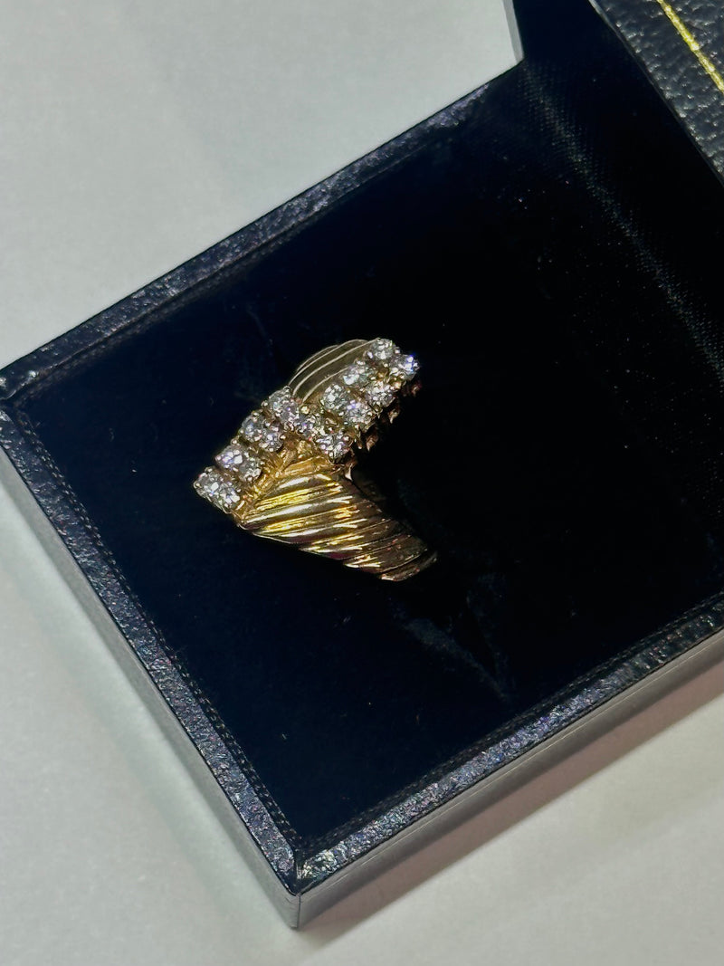 Designer Ladies Diamond Yellow Gold Setting Ring-  $12K APR w/ CoA!! APR57