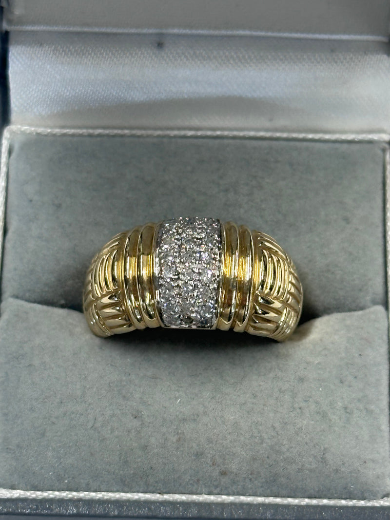 UNIQUE LADIES DIAMOND YELLOW & WHITE GOLD RING - $7K APR w/ CoA!!!!!!!!!!!!!!!!! APR57
