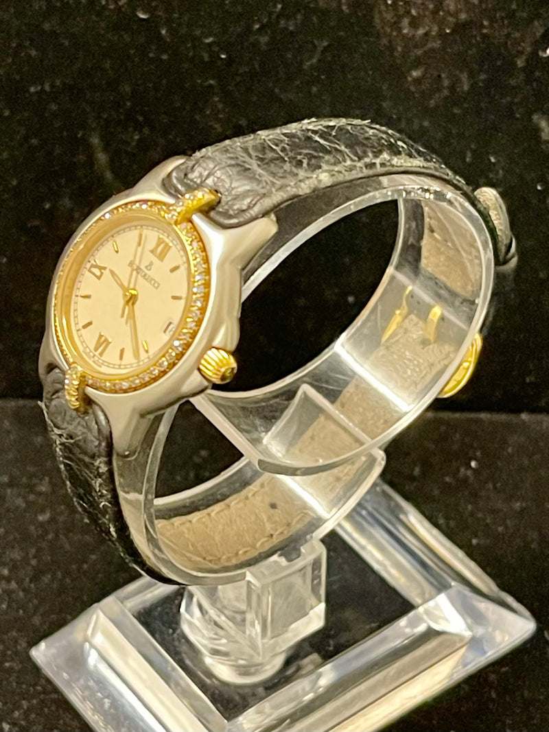 Bertolucci Beautiful SS & YG Ladies Wrist Watch w/ 52 Diamonds - $13K APR w/ COA APR 57