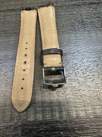 Rolex Padded Stitched Dark Blue Crocodile  Women's Watch Strap -$1k W CoA APR57