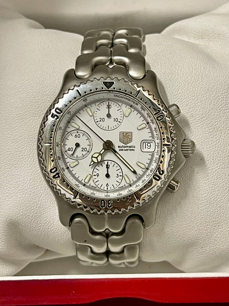 Tag Heuer Automatic Chronograph SS w/Date Feature Men's Watch - $10K APR w/ COA! APR 57