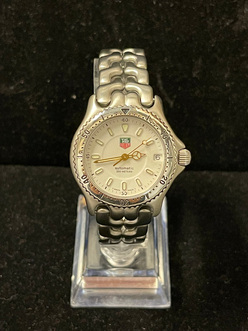 Tag Heuer Automatic SS White Dial Date Feature Men's Watch - $6.5K APR w/ COA!!! APR 57