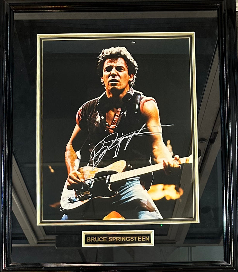 BRUCE SPRINGSTEEN SIGNED PERFORMING MATTED AND FRAMED PHOTO - $6K APR w CoA!! APR57