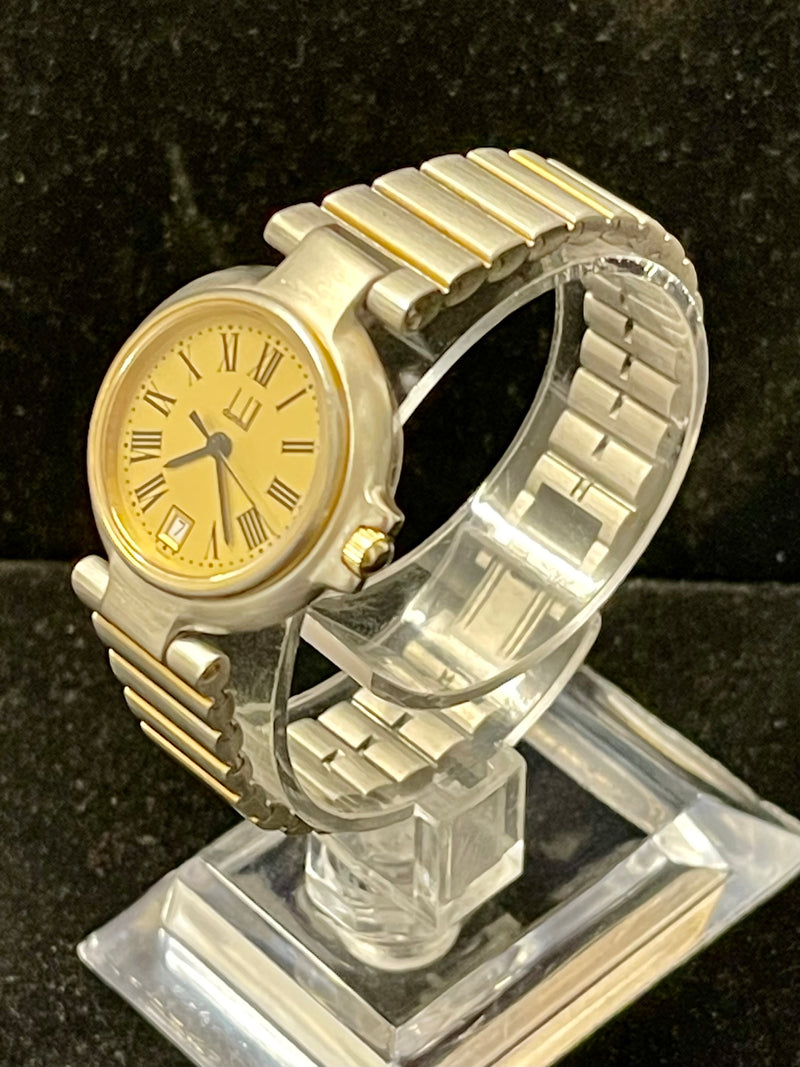 Vintage 1980's Alfred Dunhill, Diamonds Dial, Gold & Stainless Steel,  Quartz, 7 Jewels, Swiss Made Watch - Etsy