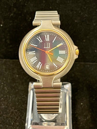 Dunhill Beautiful SS & 18K YG Date Feature Men's Wrist Watch - $10K APR w/ COA!! APR 57