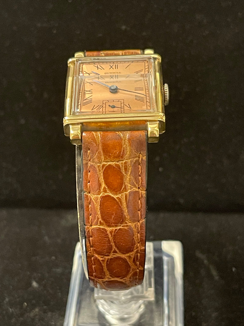 Dunhill Unique Crystal & Rare DIal Solid YG Men's Wrist Watch - $16K APR w/ COA! APR 57