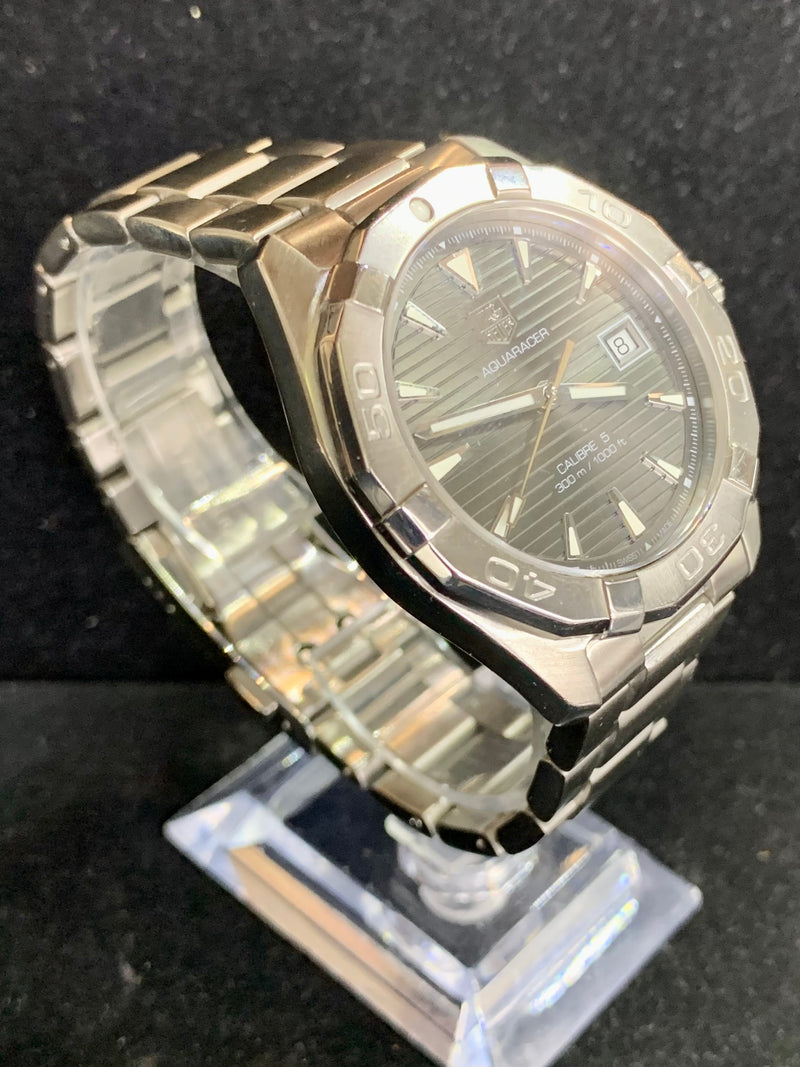 Tag Heuer Aquaracer Claibre 5 Engraved Dial SS Men's Wristwatch- $7K APR w/ COA! APR 57