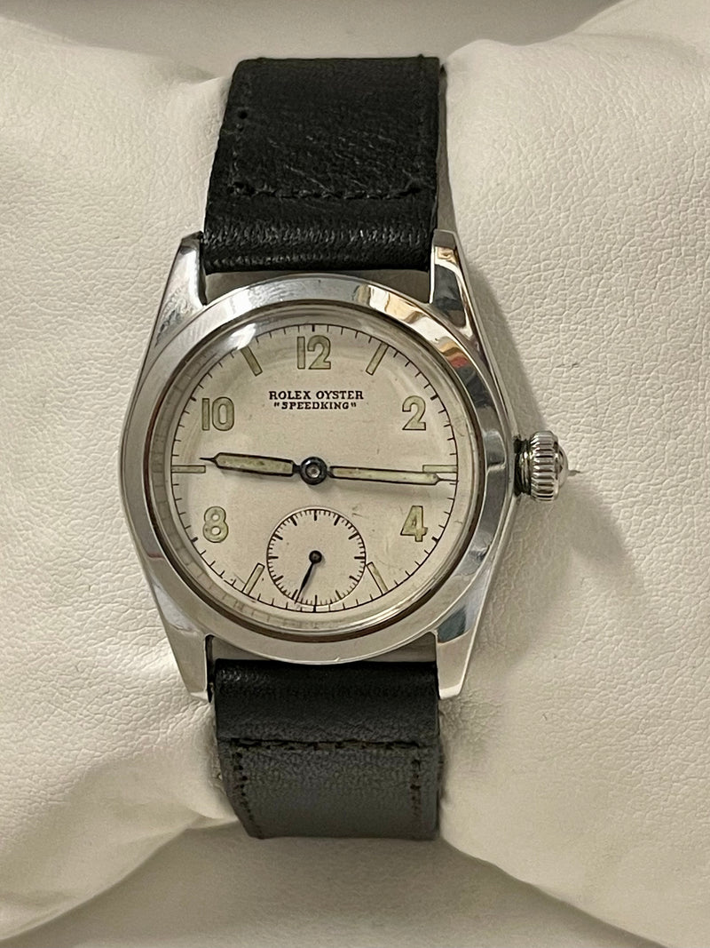 Rolex Oyster Speedking Vintage C. 1930s SS Men's Wrist Watch - $13K APR w/ COA!! APR 57