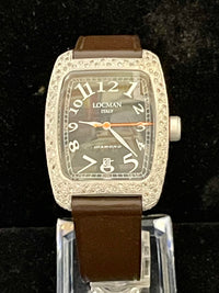 Locman Italy Date Feature Rare Aluminium & Diamonds Men's Watch - $10K APR w/COA APR57