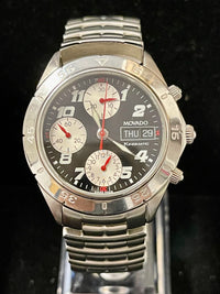 Movado Jumbo Chronograph Day Date Feature SS Men's Wrist Watch - $10K APR w/ COA APR 57