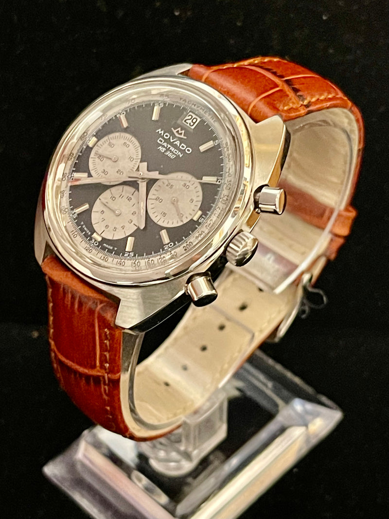 Movado Datron Vintage C.1950s Jumbo Chrono SS Men's Wrist Watch - $12K APR w/COA APR 57