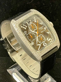 Locman Italy Jumbo Chrono Rare Aluminium & Diamonds Men's Watch - $12K APR w/COA APR 57