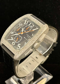 Locman Italy Jumbo Chrono Rare Aluminium & Diamonds Men's Watch - $12K APR w/COA APR 57