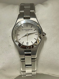 Baume & Mercier Beautiful Date Feature SS Ladies Wrist Watch - $6K APR w / COA!! APR 57