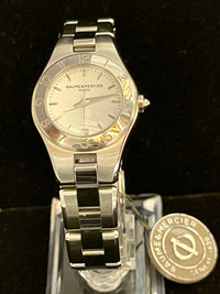Baume & Mercier Beautiful Date Feature SS Ladies Wrist Watch - $6K APR w / COA!! APR 57