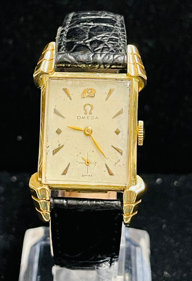 OMEGA Vintage c. 1940s Watch w/ Beautiful Cushion Lugs  - $10K APR Value w/ CoA! APR 57