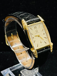 OMEGA Vintage c. 1940s Watch w/ Beautiful Cushion Lugs  - $10K APR Value w/ CoA! APR 57