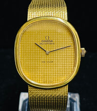 OMEGA DeVille 18K Gold Watch w/ Rare Tiger Eye Cabuchon - $35K APR Value w/ CoA! APR 57