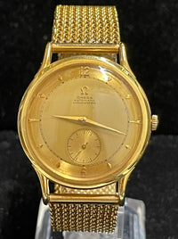OMEGA 18K Yellow Gold Chronometer Vintage Watch - $30K APR Value w/ CoA! APR 57