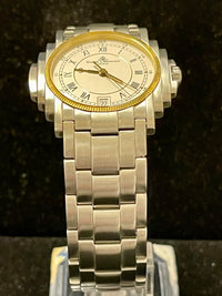 Baume & Mercier Chrysler Art Deco Designer SS & YGP Men's Watch - $10K APR w/COA APR 57