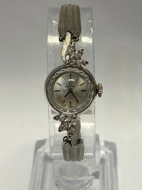 OMEGA Beautiful Solid White Gold & Diamonds Ladies Unique Watch- $8K APR w/ COA! APR 57