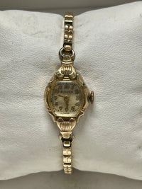Bulova Vintage C. 1930s Unique Shape Solid YGF Ladies Watch - $3.5K APR w/ COA!! APR 57