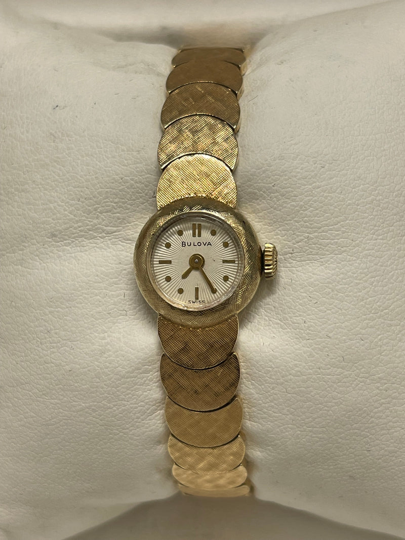 Bulova Vintage C.1930s Florentine Design Solid YG Ladies Watch  - $16K APR w/COA APR 57