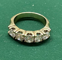 3.25 CT  DIAMOND DVS QUALITY 18K YELLOW GOLD UNIQUE RING- $40K APR VALUE w/ CoA! APR57