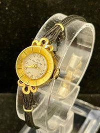 Bucherer Vintage Unique Dial & Lugs 18K YG Ladies Wrist Watch - $12K APR w/ COA!