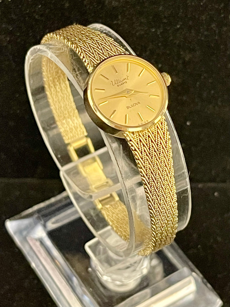 Bulova Ultime Beautiful Solid YG Ladies Antique Wrist Watch - $10K APR w/ COA!!!