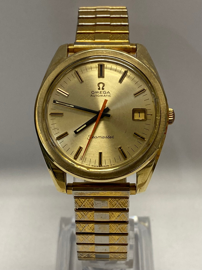 OMEGA Seamaster Date Gold Tone Vintage C. 1970's Men's Watch - $8K APR w/ COA!!! APR 57